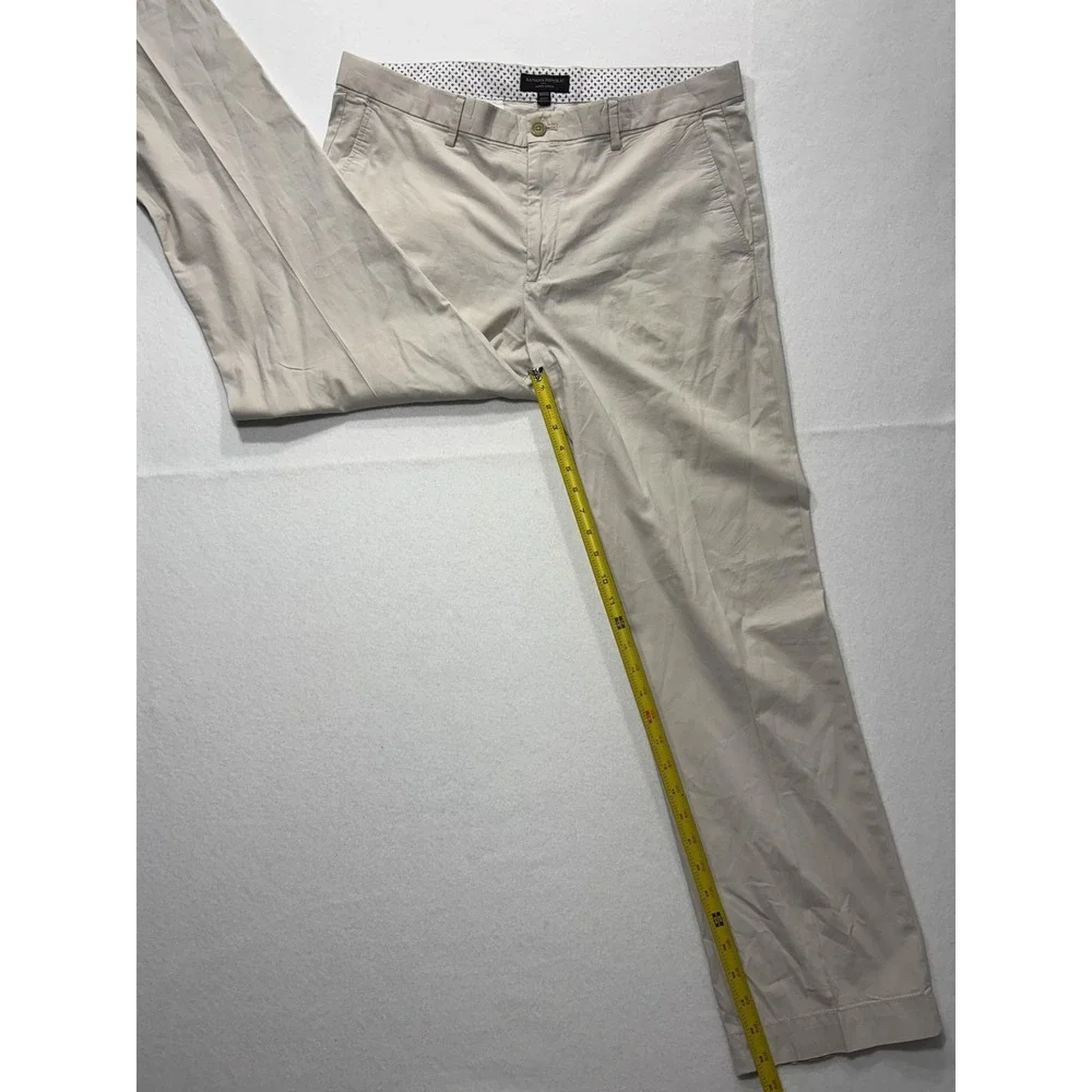 Banana Republic Chino Pants Mens 36x32 Beige Straight Leg Stretch Casual Work